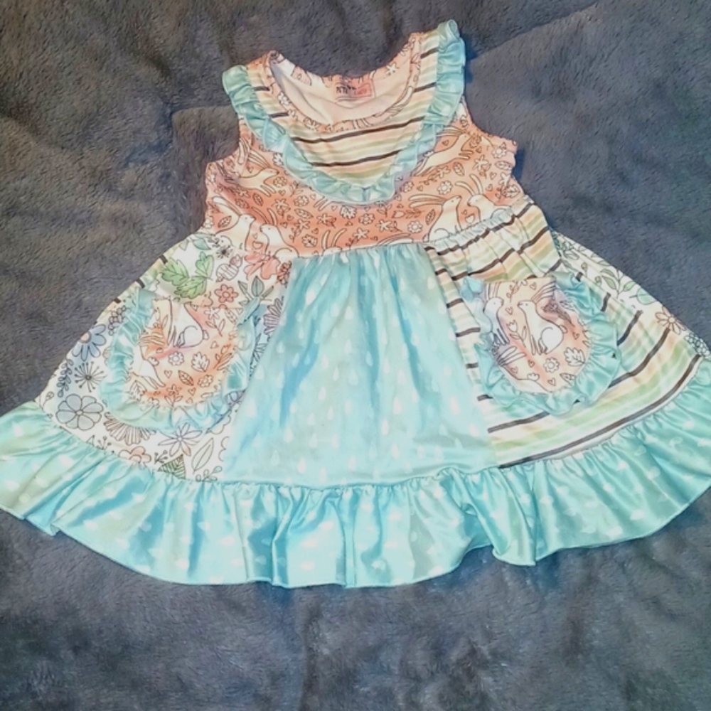 Pete Lucy Bunny Toddler Dress ..12-18 mo.